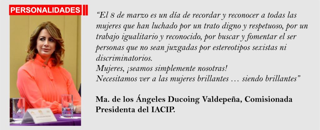 Ma. de los Ángeles Ducoing Valdepeña, Comisionada Presidenta del IACIP.