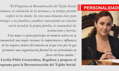 Cecilia Pöhls Covarrubias, Regidora y propuso el Programa para la Reconstrucción del Tejido Social.