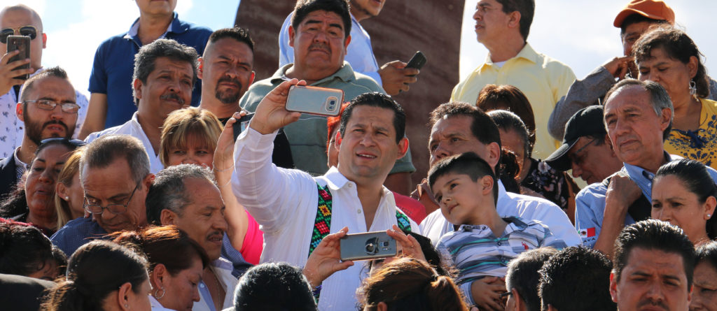 El Gobernador de Guanajuato, Diego Sinhue Rodríguez Vallejo convivió con los líderes del comercio.